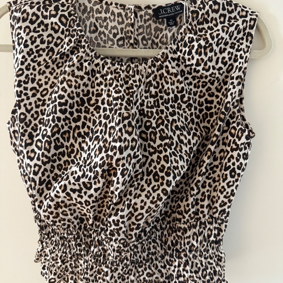 Hyacinth top in leopard cotton poplin - Picture 7 of 7